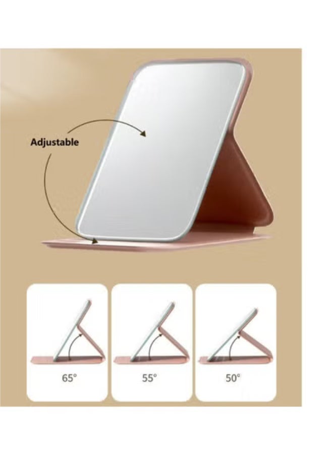 NAME Pocket Mirror, Portable Folding Compact Makeup Mirror for Quick Touch-ups on the Go (CherryPink) - Image 2