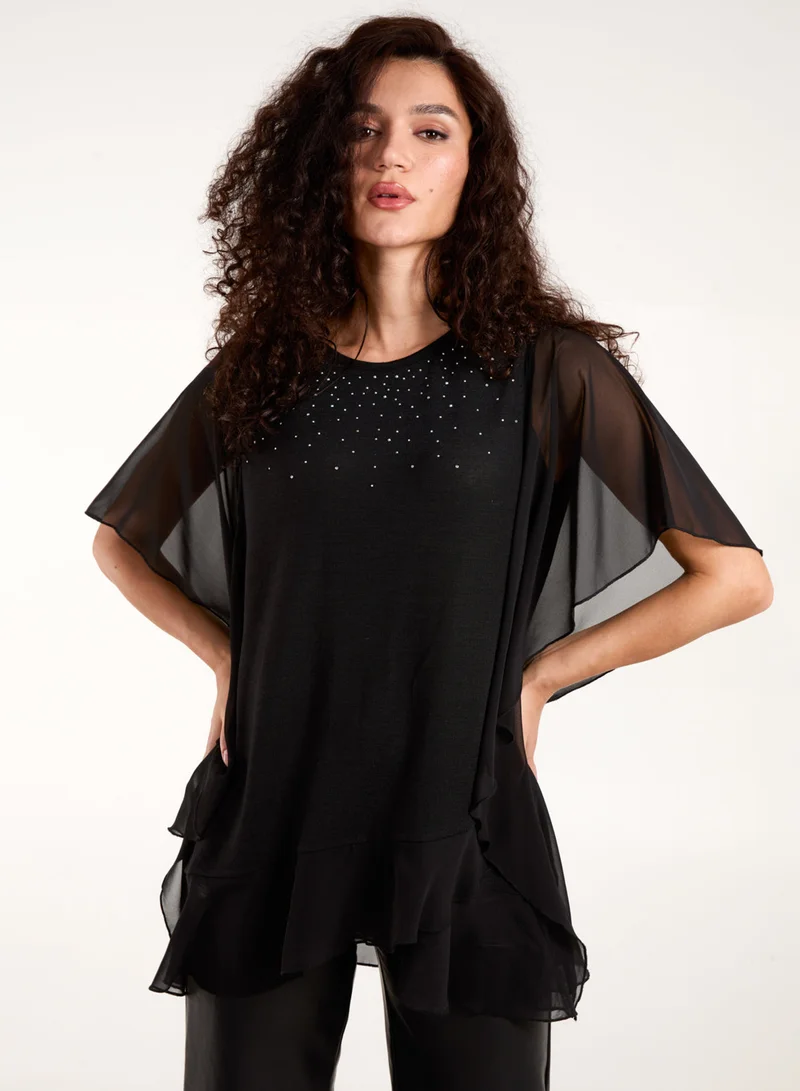 Blue Vanilla Diamante Tunic