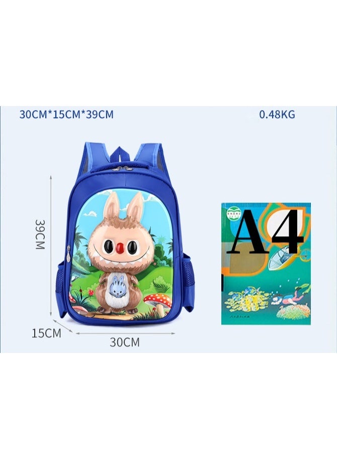 Labubu Children's Schoolbag, Primary School Student 3D Cartoon Backpack, Student Bag 39*35*15CM - Image 2