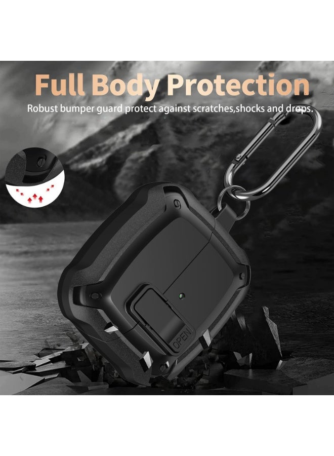 ANYOGRO Galaxy Buds 3 Pro/Buds 3 case full body protection (with safety clasp), shockproof and drop-proof, hard protective shell with safety clasp and cleaning kit for sports on the go - Image 3