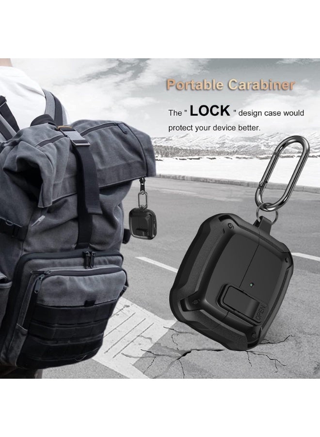 ANYOGRO Galaxy Buds 3 Pro/Buds 3 case full body protection (with safety clasp), shockproof and drop-proof, hard protective shell with safety clasp and cleaning kit for sports on the go - Image 5