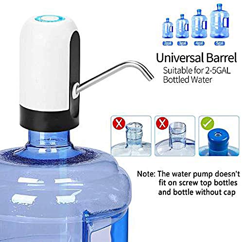 shopper 52.com shopper 52com USB Rechargeable Automatic Water Dispenser Pump for 20 L Bottle - Image 4