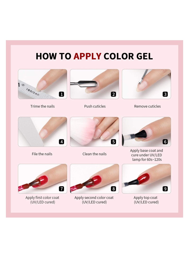 ريمي بيلا طلاء أظافر جل يدوم طويلاً مقاوم للتشقق 11 مل (كلير بينك) - Image 3