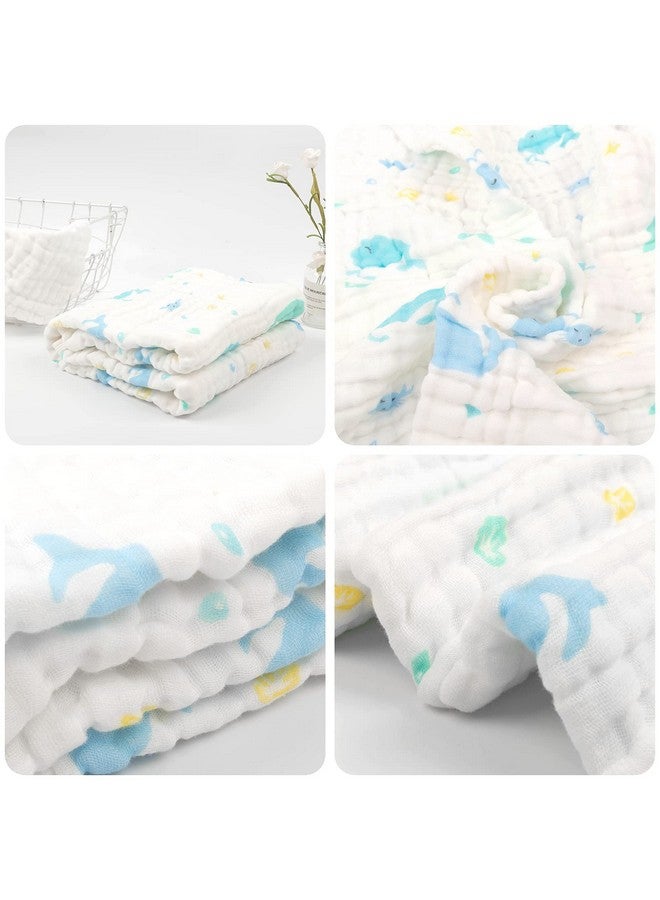 babygoal Baby Bath Towel 2 Pack, 100% Muslin Cotton Hooded Towel for Newborn,Toddler,Infant, Absorbent & Hypoallergenic Baby Gift for Boys Girls 35"x35" T0405 - Image 4