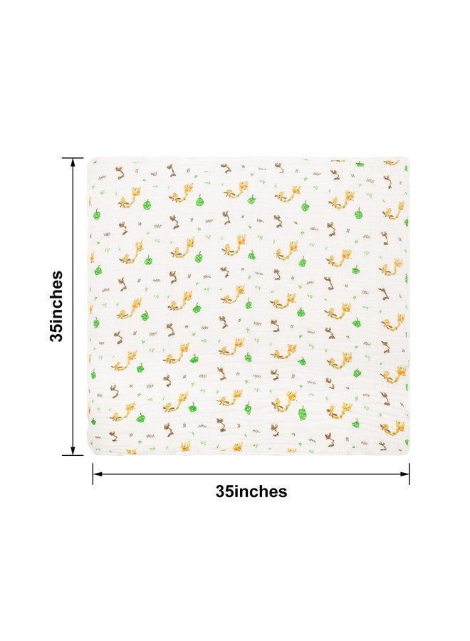 babygoal Baby Bath Towel 2 Pack, 100% Muslin Cotton Hooded Towel for Newborn,Toddler,Infant, Absorbent & Hypoallergenic Baby Gift for Boys Girls 35"x35" T0405 - Image 5