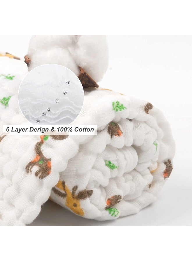 babygoal Baby Bath Towel 2 Pack, 100% Muslin Cotton Hooded Towel for Newborn,Toddler,Infant, Absorbent & Hypoallergenic Baby Gift for Boys Girls 35"x35" T0405 - Image 2