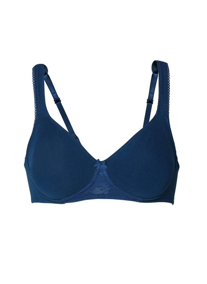 Van Heusen Van Heusen Women Wireless Non Padded Shaper Bra - Anti Bacterial, Encircled Side Panel_11004_Blue Opal_36B  - Image 3