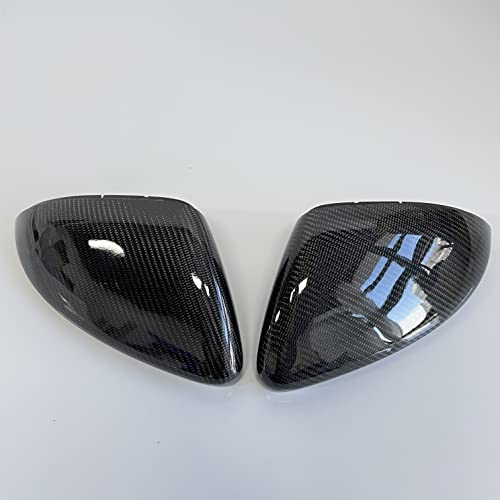 BODENLA Real Carbon Fiber Side Mirror Caps Rearview Side Mirror Covers for Volkswagen VW Golf R Mk7 Mk7.5 2015-2019 and Golf GTI MK7 MK7.5 2015-2021 - Image 2