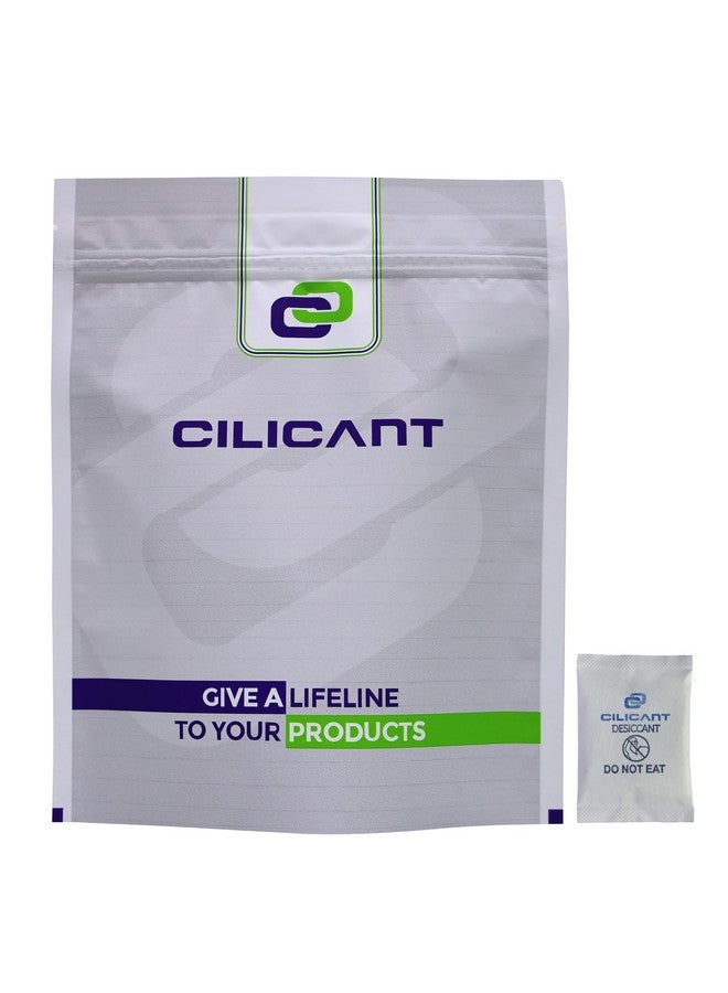 CILICAnT جيل السيليكا CILICAnT الأبيض 5 جرام كيس من 50 عبوة (5 جرام × 50 قطعة = 250 جرام) ماص للرطوبة مزيل للرطوبة للغرفة، الخزانة، الكاميرا والعدسات لتجنب الرطوبة والفطريات - Image 1