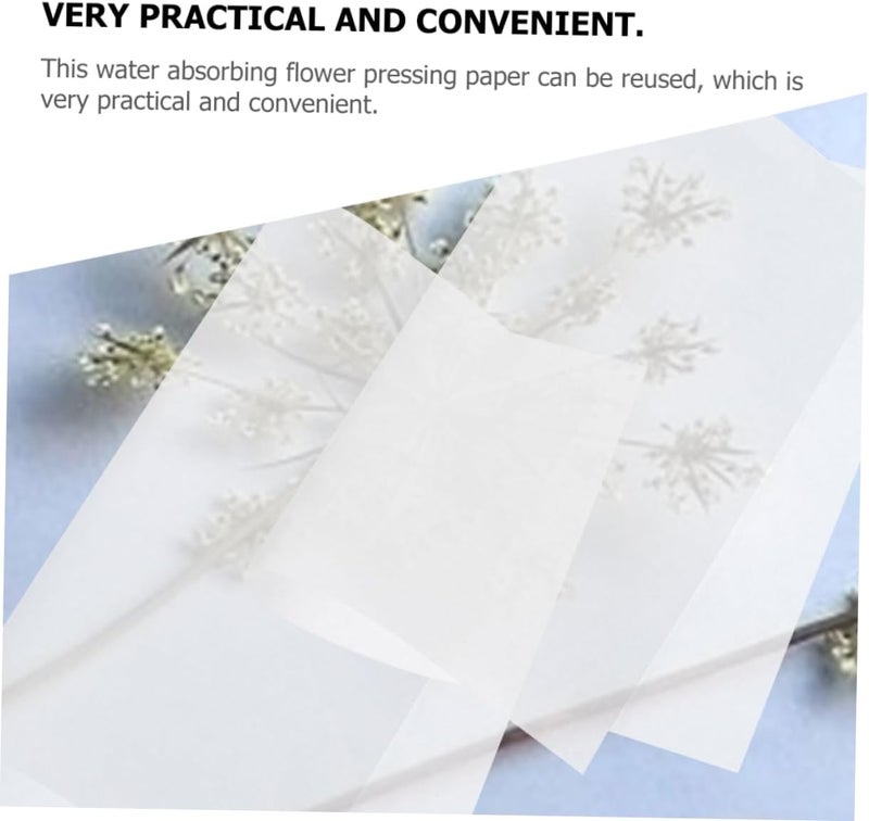 Yardwe 30pcs Flower Pressing Blotter Paper for DIY Crafting Reusable Absorbent Lining Paper for Specimen Making for Pressing - Image 4