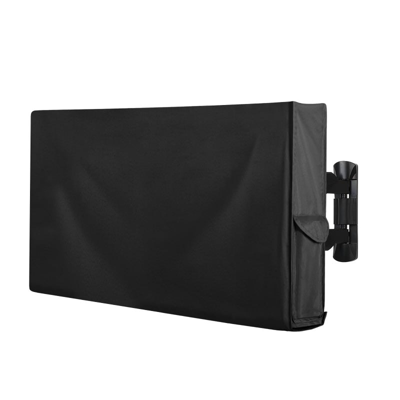 OutdoorLines Waterproof Weatherproof Outdoor TV Cover for 6065 Inch Flat Screen TV Dustproof UV Resistant Black Size 58 L x 37 W x 55 H - Image 2