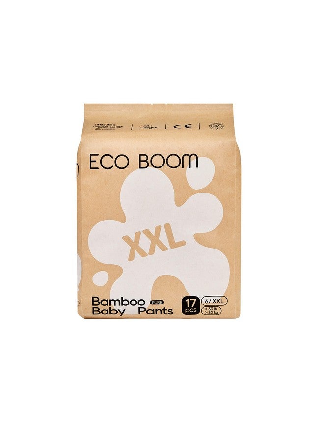 إيكو بوم بنطال تدريب ECO BOOM للأطفال الصغار، مضاد للحساسية للبشرة الحساسة، مقاس 6 مناسب للأطفال بوزن 33 رطلاً أو أكثر (XXL - 17 قطعة) - Image 1