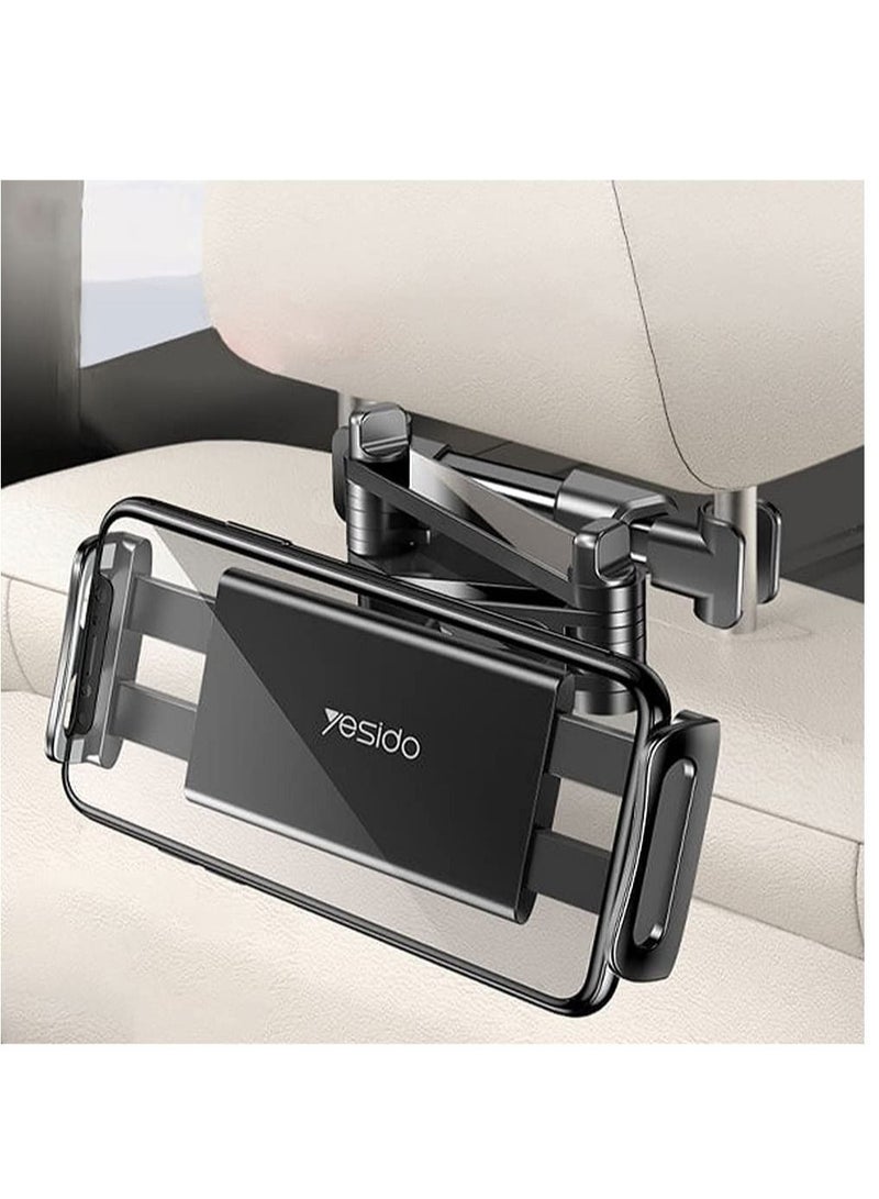 Yesido C117 Car Tablet Headrest Mount Holder For Seat 360 Degree Rotation Compatible With 4.7Inch To 12.9 Inch, Tablets/Iphone 13/Ipads - Image 3
