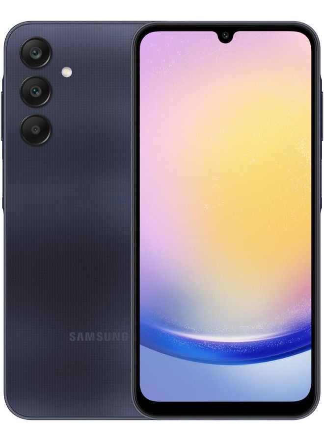 سامسونج جالاكسي A25 ثنائي الشريحة، أزرق أسود، 8 جيجابايت رام، 256 جيجابايت، 5G - إصدار الشرق الأوسط - Image 1