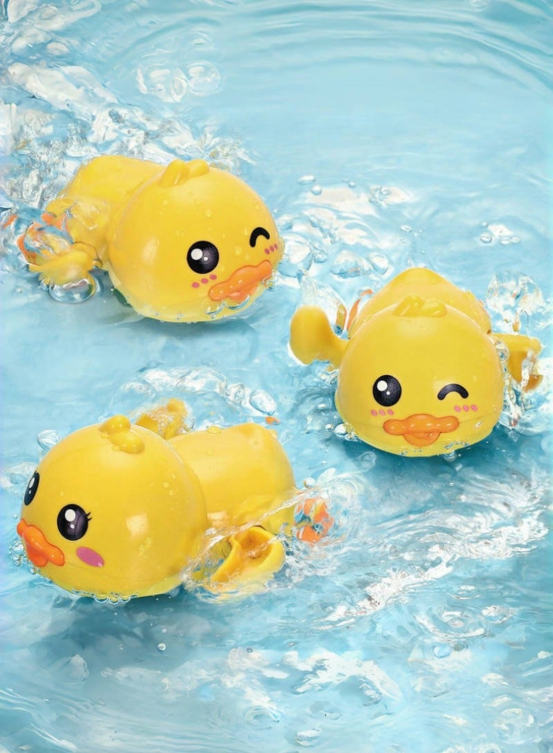 Bath Toy,Cute Animal Clockwork Bathtub Swimming Pool Toy,Baby Bath Toys for Toddlers 1-3, Boys & Girls Water Bath Toy Set,3 Pack  - Image 1