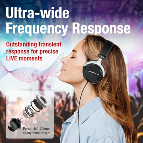 Superlux HD 660PRO, 32 ohms, Studio Recording Headphones Wired, Professional Closed-Back Headphone with 40mm Neodymium Drivers and Solid Bass, 3.5/6.3mm Jack Adapter for Tablets, Laptops, Computer - Image 2