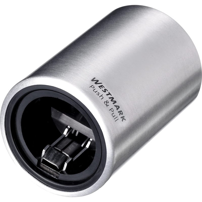 Westmark Automatic Cap LifterBottle Opener For Opening Crown Cap Bottles Brushed Aluminium PushPull Silver 53 X 53 X 8 cm 61882260