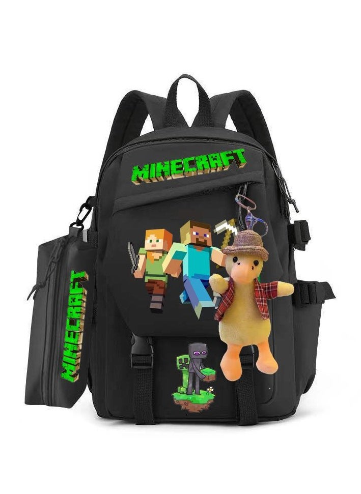 General - Minecraft School Bag Backpack Backpack Teen Girls Boys Minecraft Simple School Bag - Image 1
