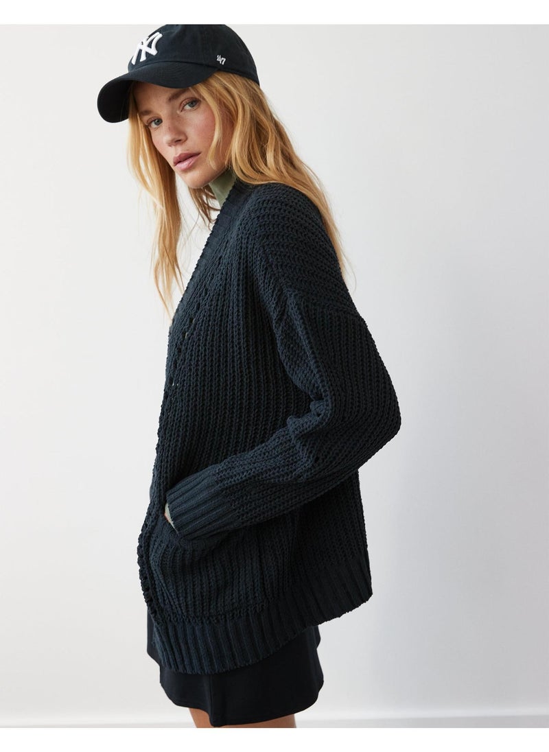 American Eagle Open Chenille Cardigan - Image 3