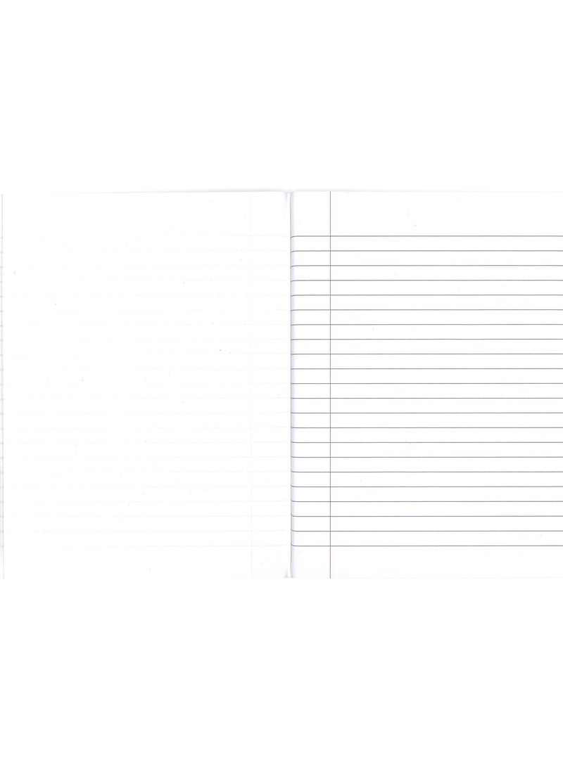 Sadaf دفتر تمارين بحجم A5 بسطر واحد مع جانب واحد سادة، 200 صفحة، أغلفة متنوعة - Image 2