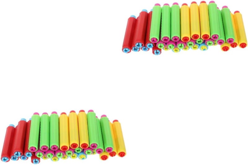 Adjustable Chalk Holder Extension Clip 60pcs Reusable Clamp Assorted Colors 2pcs - Image 1