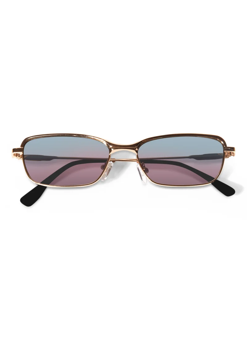 Woggles Mist Rectangle Sunglasses