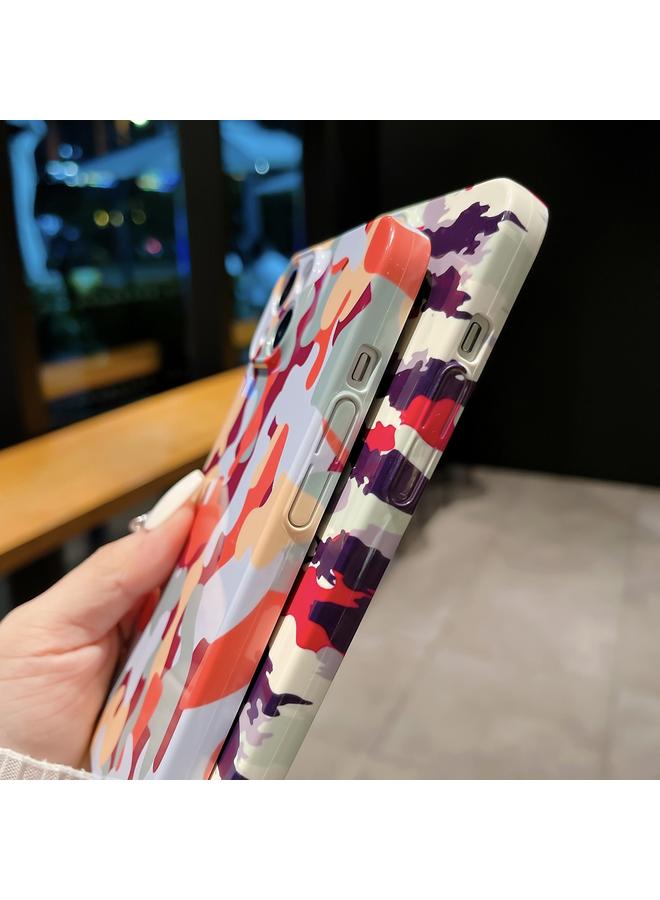 Zaboon Case For iPhone 13 mini Precise Hole Camouflage Pattern PC Phone Case - Image 5