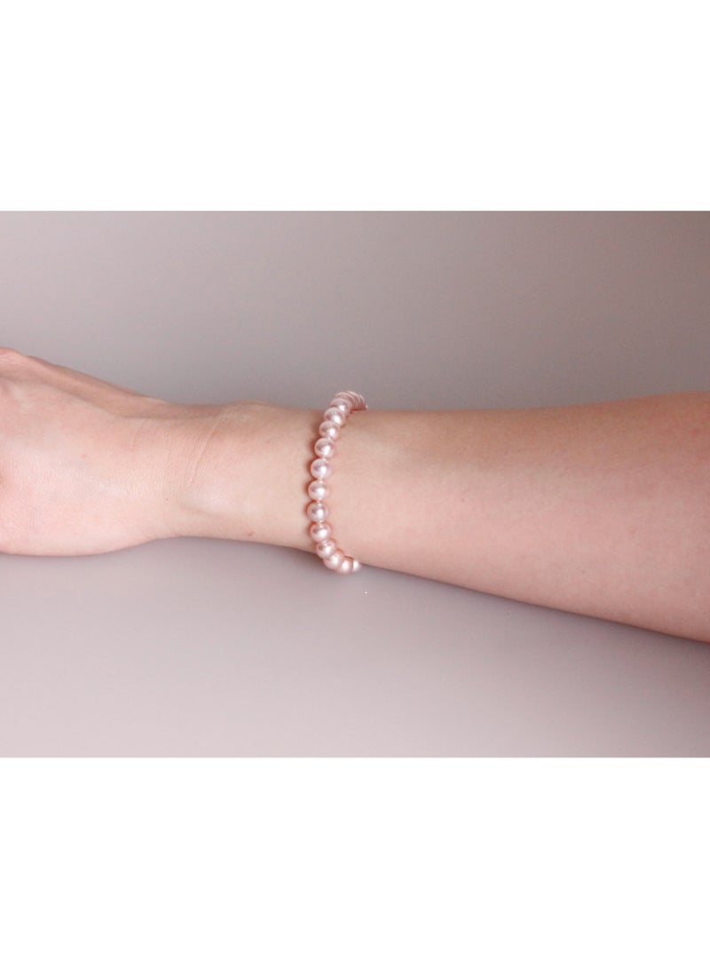 MIKURA Bracelet 1st 19Cm, Freshwater Pearls, A Quality, Natural Multi Color, 7.0-6.5MM, 18KW - Image 3