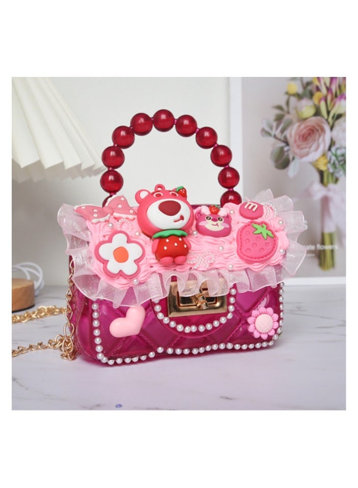 New Children's Cream Glue Handbag DIY Handmade Crossbody Bag Toy 