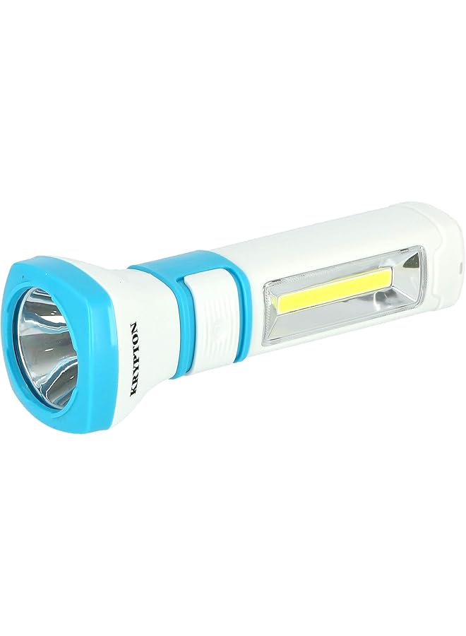 KRYPTON Rechargeable LED Flashlight with Lantern High Power Flashlight Super Bright Torch Light Built in 4V 400mAh Battery 1.5 Hour Working Powerful Torch for Camping Hiking Trekking Outdoor - Image 1