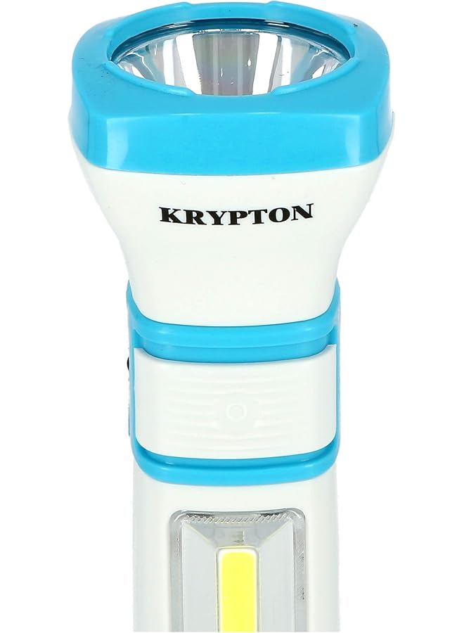 KRYPTON Rechargeable LED Flashlight with Lantern High Power Flashlight Super Bright Torch Light Built in 4V 400mAh Battery 1.5 Hour Working Powerful Torch for Camping Hiking Trekking Outdoor - Image 3