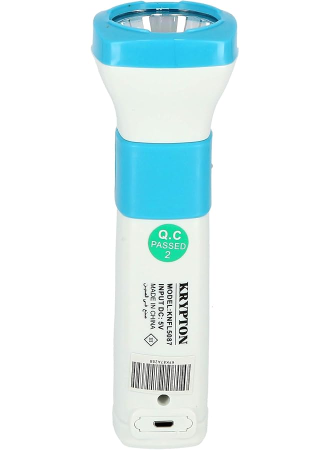 KRYPTON Rechargeable LED Flashlight with Lantern High Power Flashlight Super Bright Torch Light Built in 4V 400mAh Battery 1.5 Hour Working Powerful Torch for Camping Hiking Trekking Outdoor - Image 4