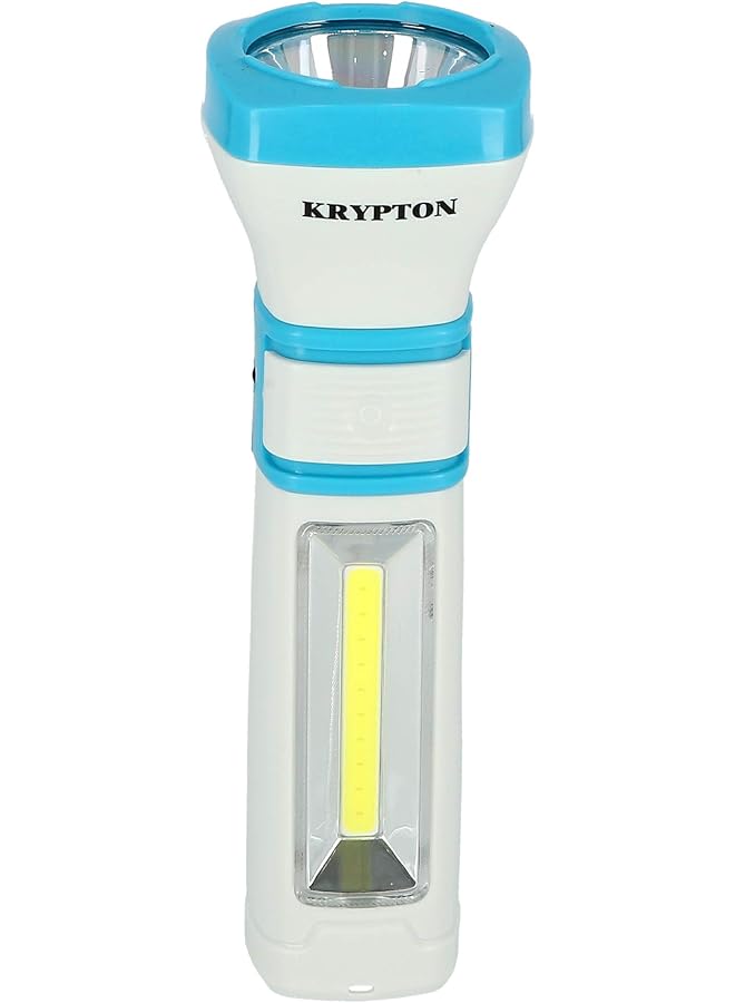 KRYPTON Rechargeable LED Flashlight with Lantern High Power Flashlight Super Bright Torch Light Built in 4V 400mAh Battery 1.5 Hour Working Powerful Torch for Camping Hiking Trekking Outdoor - Image 2