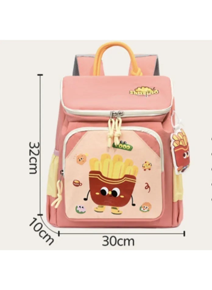 Kids Backpack Crane Construction Design 3-5 Years, Large Capacity Waterproof Lightweight Spine-Protective School  Bag - Image 3