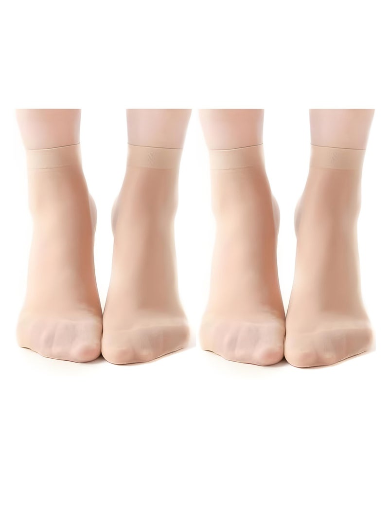 مجموعة من 2 ازواج من جوارب شفافة فوال محجبات قصيرة - Image 1