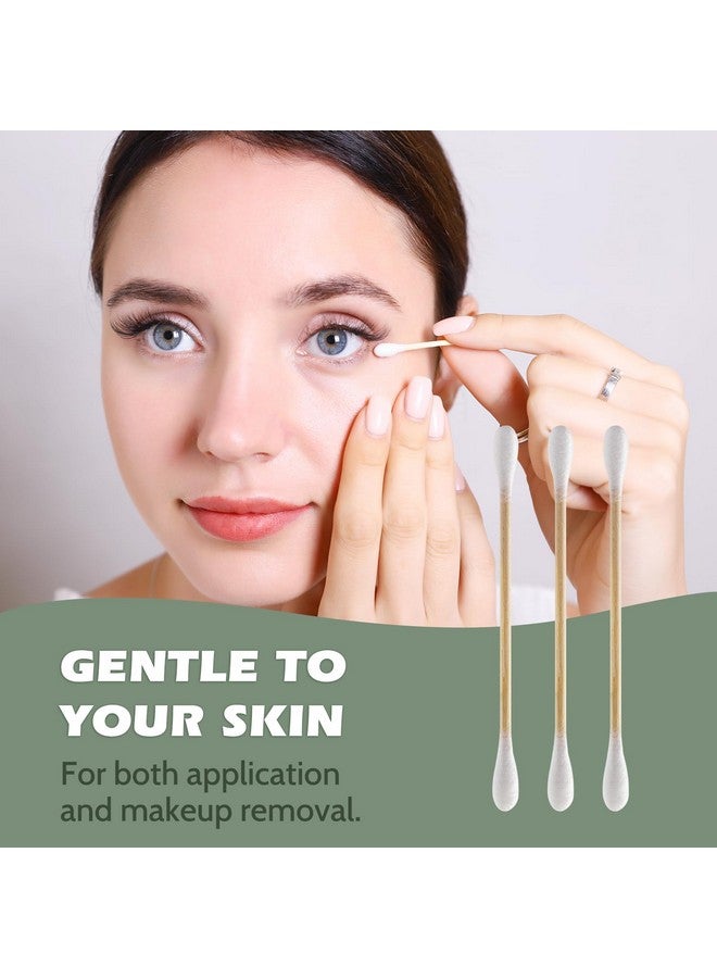 Isshah Bamboo Cotton Swabs - 500 Count - FSC Certified and PETA Approved, Eco Friendly Double Tips, Plastic Free Ear Sticks, All Natural 100% Biodegradable Organic Cotton buds by Isshah - Image 5