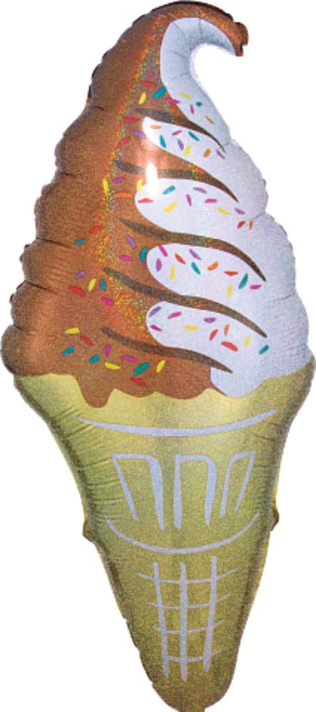 Wanna Party Ice cream Cone Foil Balloon 41" for Candy/Sweets/Candyland Party Decorations - Image 4