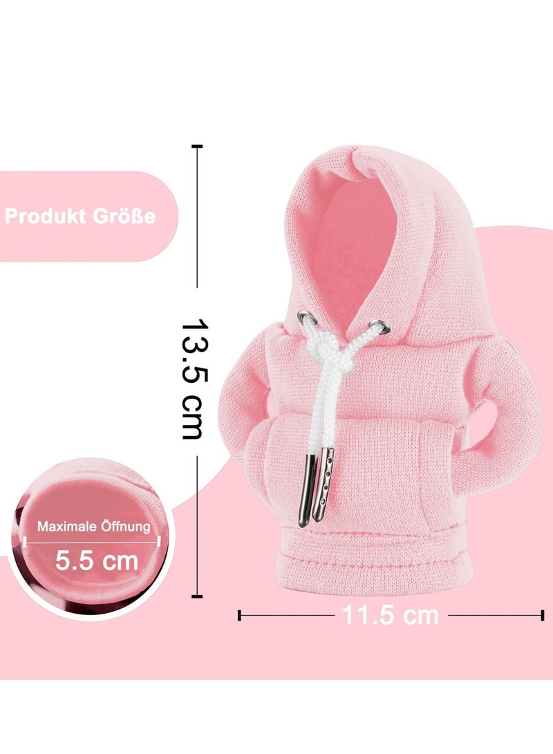 HaHaHai Gear Shift Hoodie, Gear Shift Cover, Universal Car Shift Knob Hoodie, Mini Hoodie for Car Shifter, Car Accessories and Decorations that Adds More Luxury to Your Car(Pink) - Image 2