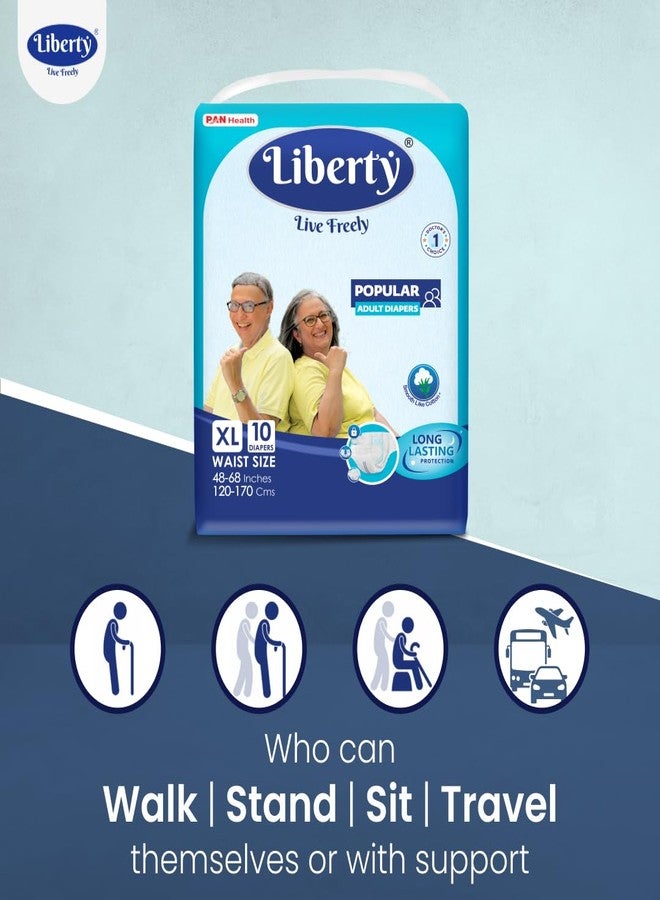 Liberty Adult Diaper, Extra Large (10 count) (120-170 Cms || 48-68 Inch) - Image 5