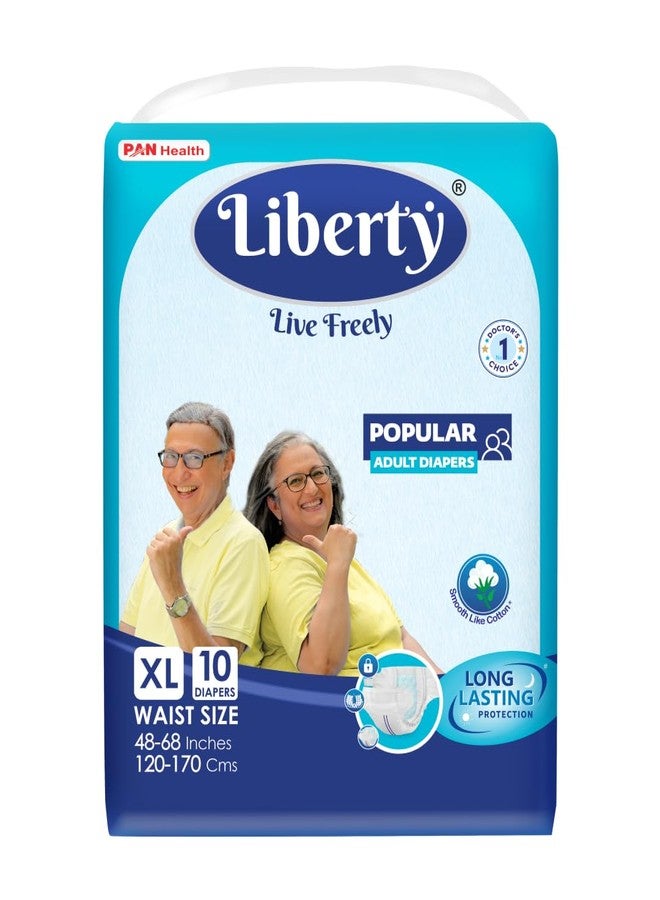 Liberty Adult Diaper, Extra Large (10 count) (120-170 Cms || 48-68 Inch) - Image 1