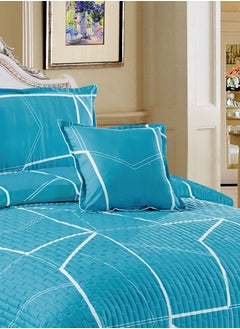 Sleep night Sleep Night Compressed 6 Pieces Comforter Set King Size 220 X 240Cm Reversible Bedding Set for All Seasons Double Side Quilt Stitching Green  - Image 4