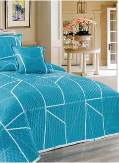 Sleep night Sleep Night Compressed 6 Pieces Comforter Set King Size 220 X 240Cm Reversible Bedding Set for All Seasons Double Side Quilt Stitching Green  - Image 3