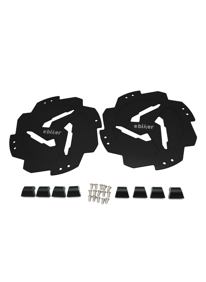 General Pair of Rear Wheel Hub Guard Protector for Yamaha RAPTOR 700R 700 2014-2021 YFZ450R 2014-2021 YFZ450 2017, Black  - Image 5