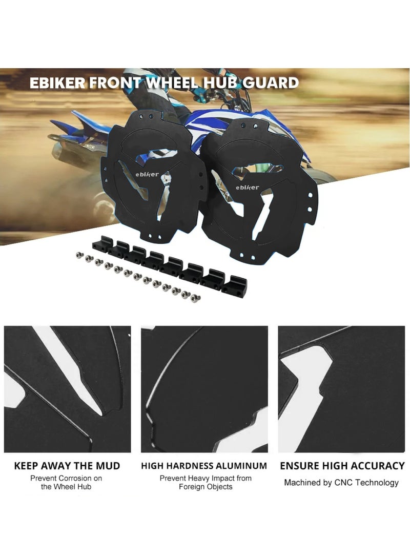General Pair of Rear Wheel Hub Guard Protector for Yamaha RAPTOR 700R 700 2014-2021 YFZ450R 2014-2021 YFZ450 2017, Black  - Image 4
