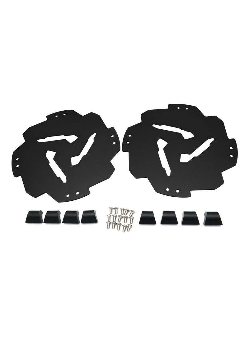 General Pair of Rear Wheel Hub Guard Protector for Yamaha RAPTOR 700R 700 2014-2021 YFZ450R 2014-2021 YFZ450 2017, Black  - Image 1