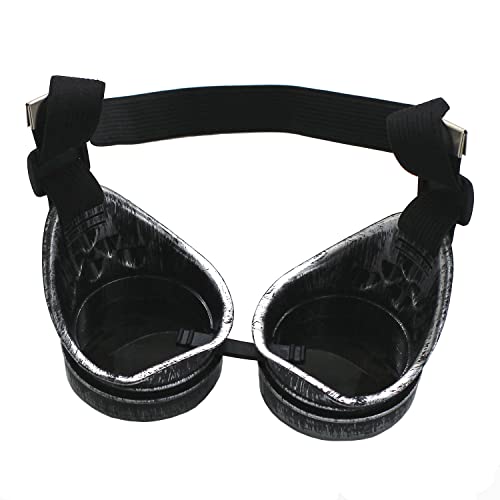 WEICHUAN Vintage Steampunk Goggles Ghostbusters Goggles Cosplay Steam Punk Glasses Accessory for Adult, Kids, Women, Men Halloween Costume (Antique Silver) - Image 4
