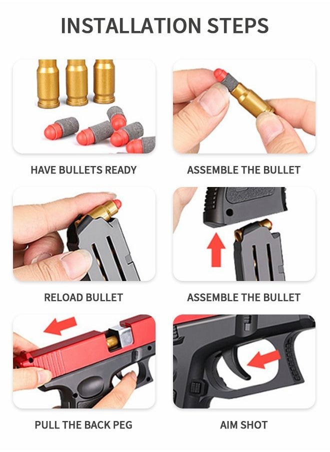 GROIC - Soft Bullet Gun Toy,Shell Ejection Toy Gun, Foam Blaster Pistol Toys for Kids - Image 1
