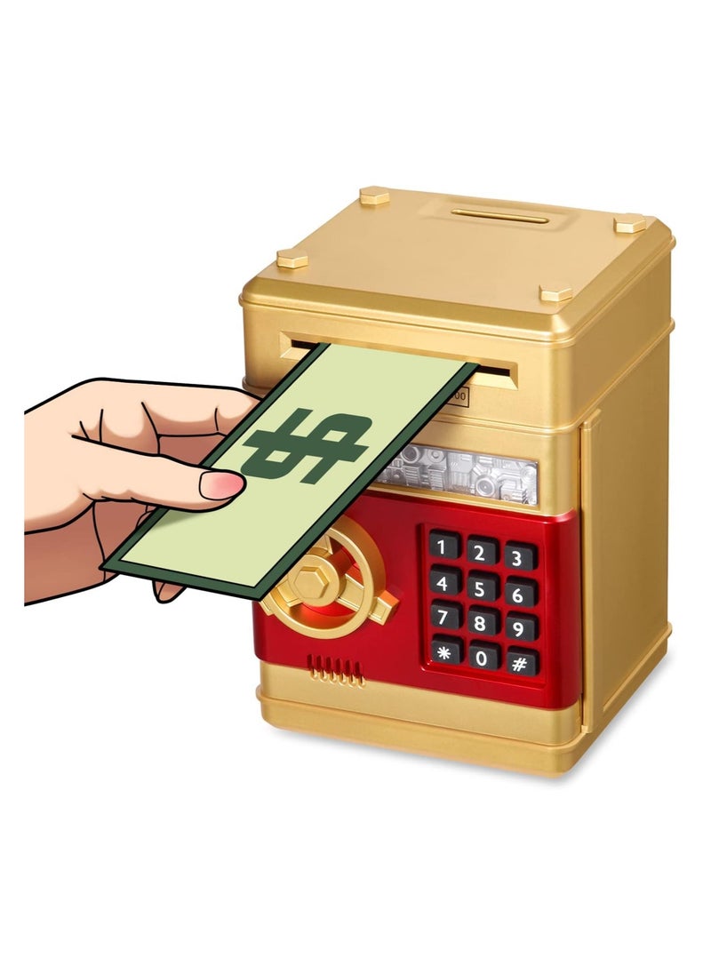 VIO Electronic Password Money Bank Mini Cartoon Safe Bank Box for Kids Cash & Coin Saving Habit Secure Piggy Bank Gifts for Boys Girls Pretend Play Educational Durable Fun Design  - Image 2