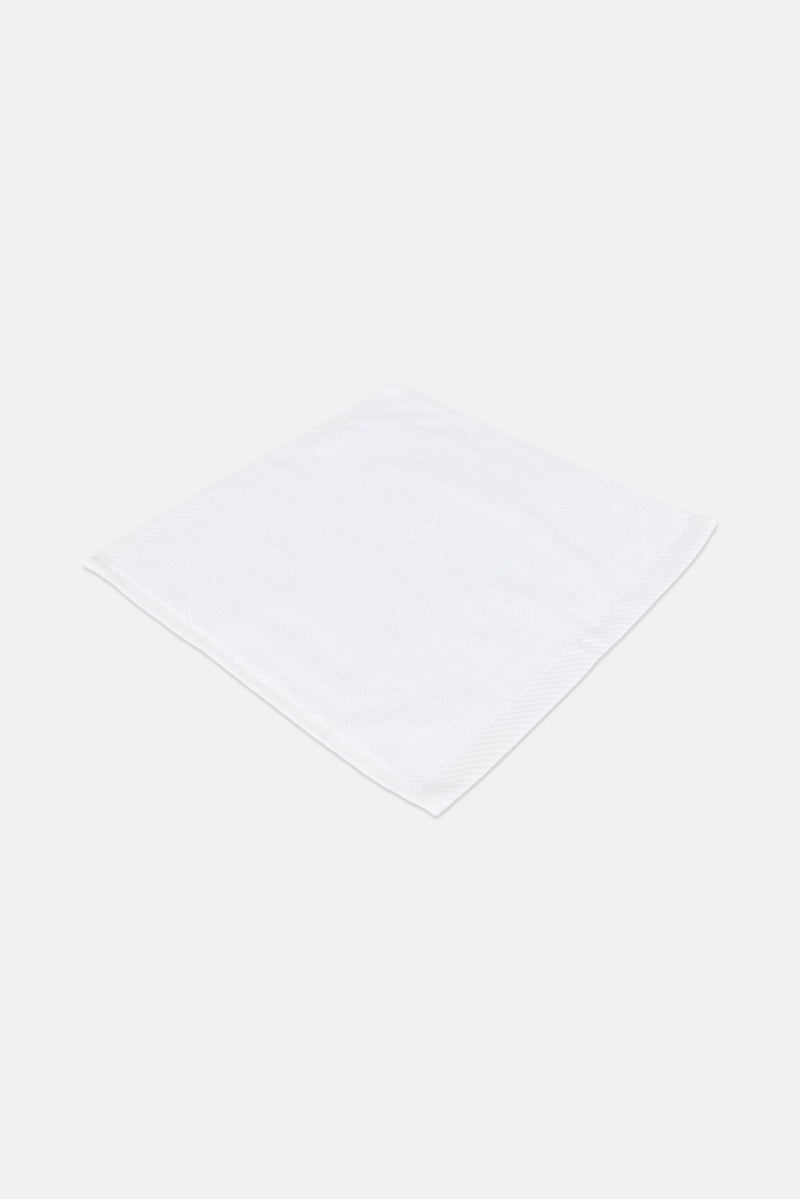 NINE WEST Textured Face Towel, White - Image 2