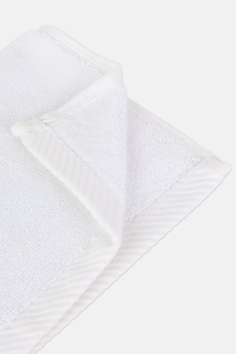 NINE WEST Textured Face Towel, White - Image 3